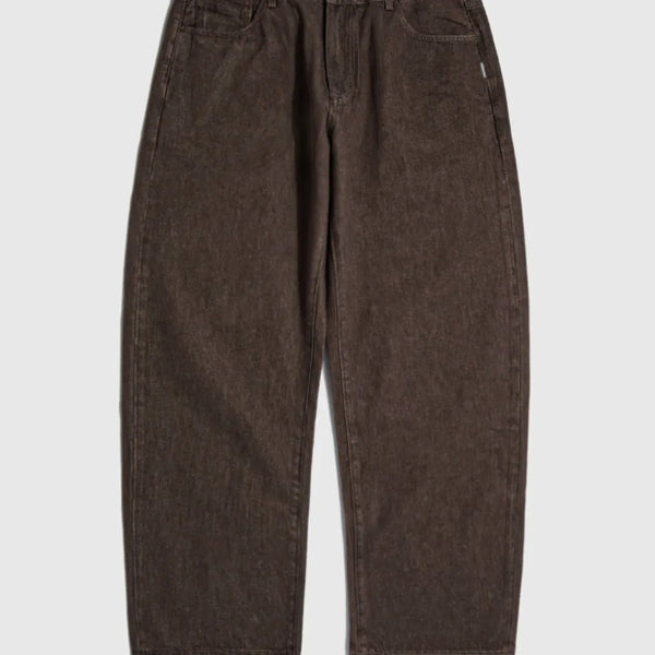 [BUNJANG] Espionage Cliff Relaxed Denim Pants Chocolate / 에스피오나지 Cliff Relaxed Denim Pants Chocolate/ 클리프 릴랙스드 팬츠