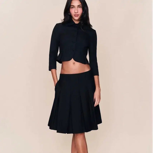 [BUNJANG] Daniel Guizo Mali Jacket + Low Rise Skirt Set / 다니엘 귀조 맬리 자켓 + 로우라이즈 스커트