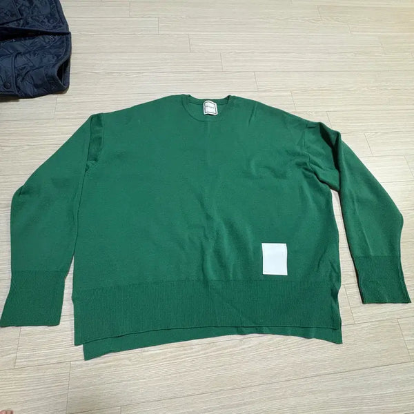 [BUNJANG] Wooyoungmi Leather Patch Knit 50 / 우영미 가죽패치 니트 50사이즈