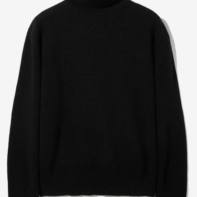 [BUNJANG] Custom Clock Turtleneck Knit Black L / 커스텀어클락 터틀넥 니트 블랙L