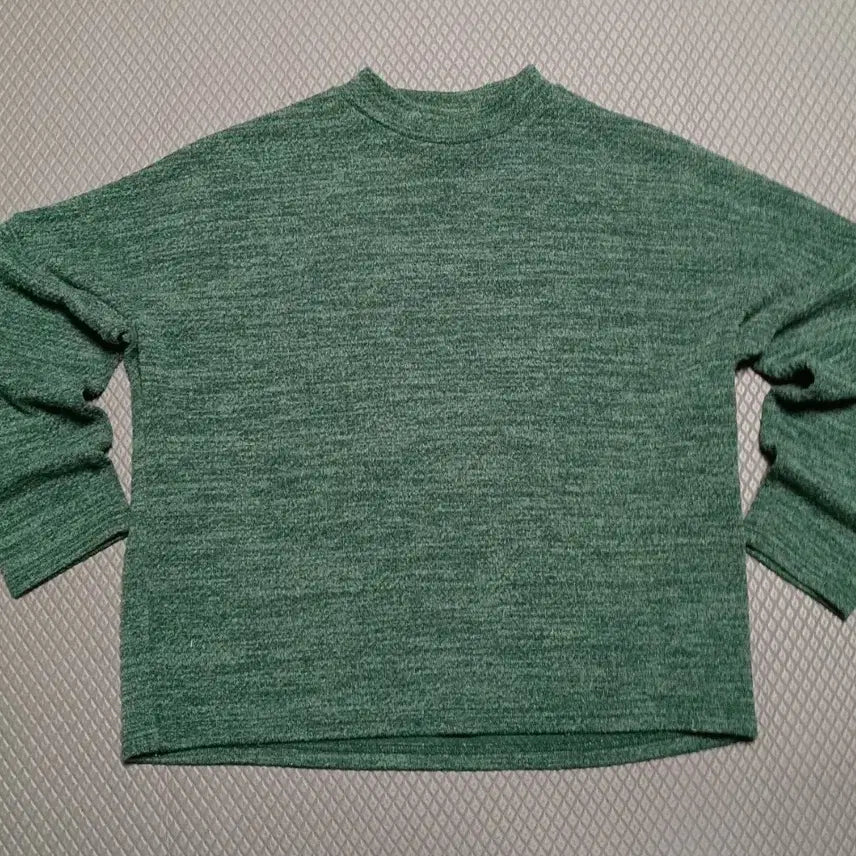 [BUNJANG] Green Long-Sleeve Knit Sweater / 초록색 긴팔 니트
