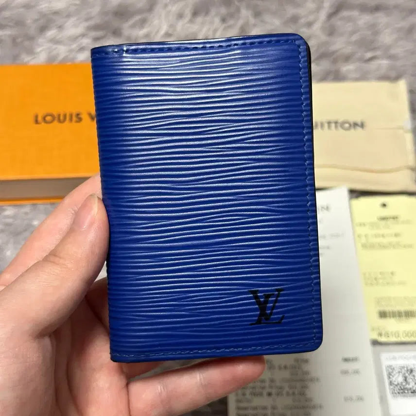 [BUNJANG] Louis Vuitton Epi Eclipse Organizer Card Holder Blue / [풀구성] 루이비통 에삐 이클립스 오거나이저 카드지갑 블루