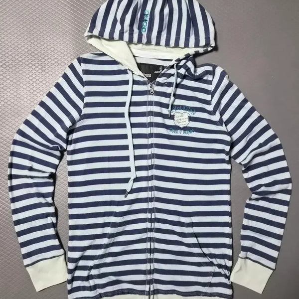 [BUNJANG] DOHC Stripe Hooded Zip-Up / DOHC 스트라이프 후드 집업