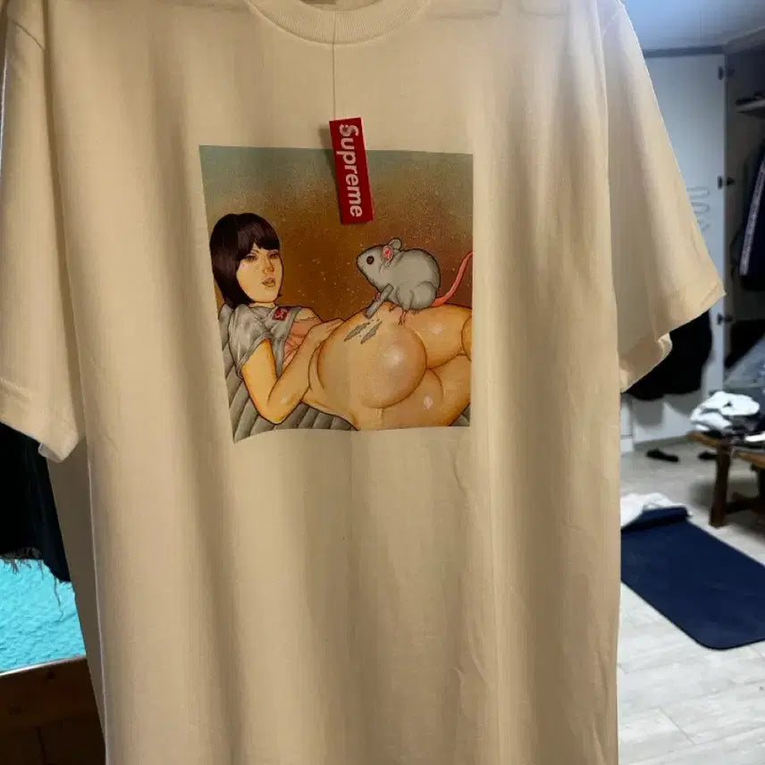 [BUNJANG] Supreme Mouse T-Shirt White M / 슈프림 mouse 티 m 사이즈 화이트