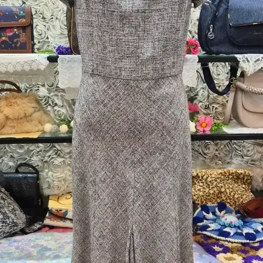 [BUNJANG] 23/trois Silk Blend Dress / 23vingt-trois 모 실크 혼방 얌전한 원피스 55