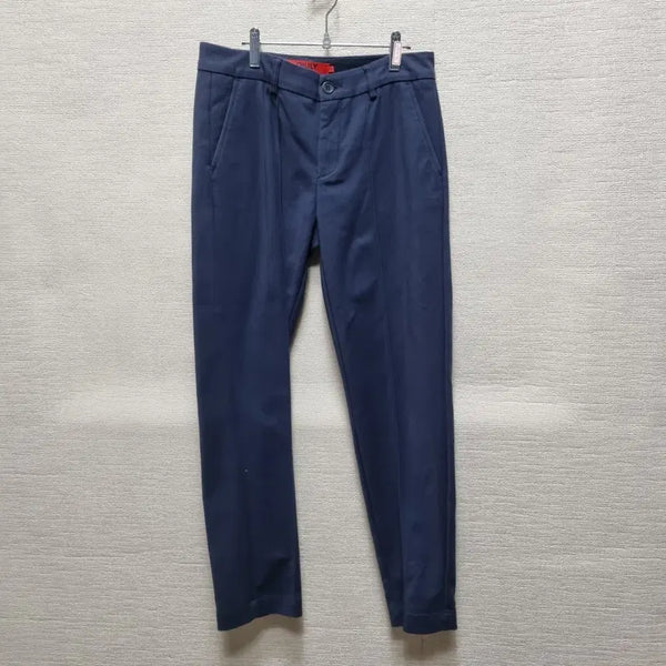 [BUNJANG] Navy Cotton Trousers / 카049#네이비 면 바지