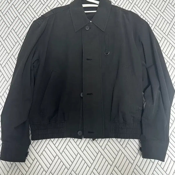 [BUNJANG] Coour Smoking Flight Black Bomber Jacket S / 쿠어 스모킹 플라이트 블랙 봄버 자켓 S