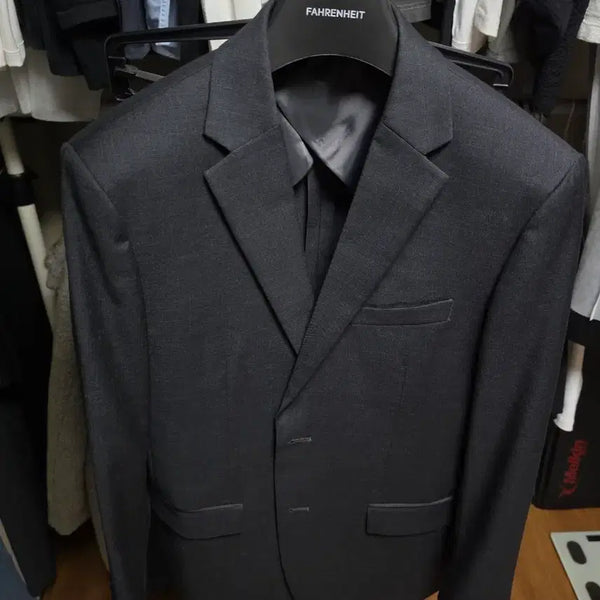 [BUNJANG] JIKK Charcoal Grey Suit Set - Size 103/30 / 지이크 정장 진그레이 챠콜컬러 103/30