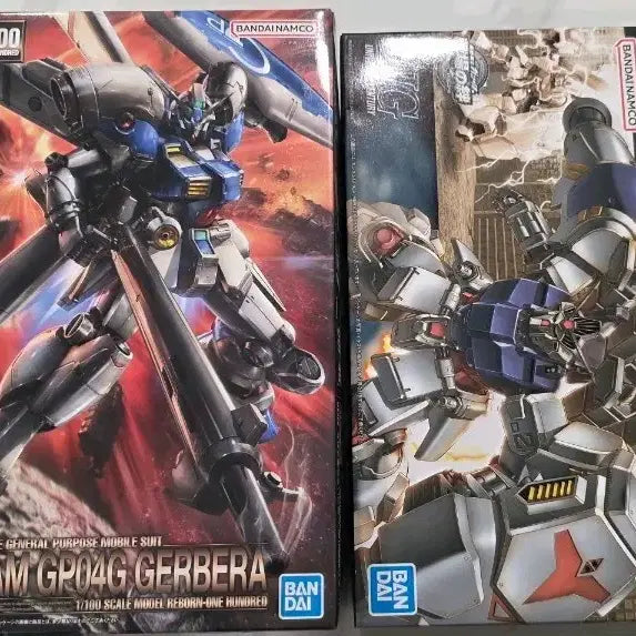 [BUNJANG] Gundam GP04G Gerbera RE100 & RX-78GP02A Prototype MLRS Plastic Model Set / 건담 GP04G 제르베르 RE100 / RX-78GP02A 프로토타입 MLRS 프라모델
