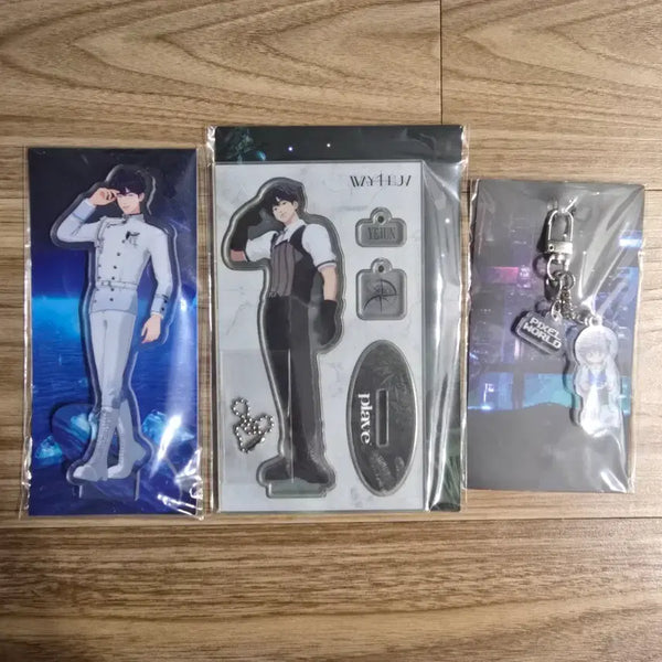 [BUNJANG] PLAYVE Yejun Pixel World Acrylic Stand & Keyring Bundle Set (Sealed) / 예준 아크릴스탠드 픽셀월드 키링 일괄 / 미개봉