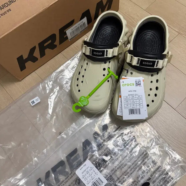 [BUNJANG] Crocs Echo Clog Black 265 / [새상품] 크록스 에코 클로그 본 블랙 265