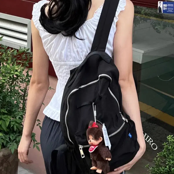 [BUNJANG] Tuamoi Nylon Backpack Black / 쿨거일택무배 투아모 나일론 백팩 블랙