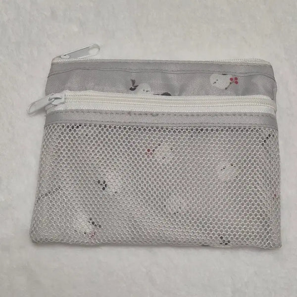 [BUNJANG] Baepsae Double Pouch Mesh Coin Wallet / 뱁새파우치 이중파우치 메쉬 동전지갑