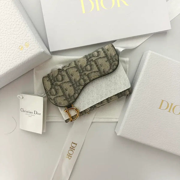 [BUNJANG] Dior Oblique Saddle Wallet Grey / [새상품급] 디올 오블리크 새들 지갑 그레이