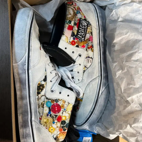 [BUNJANG] Vans Supreme Mike Kelley Half Cab White / 반스 슈프림 마이크켈리 하프 캡 화이트 295 (11.5)