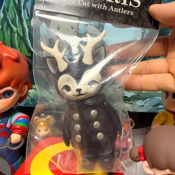 [BUNJANG] Kaori Hinata Morrys Sofubi Figure (Black & White) / 히나타카오리 모리스 소프비 블랙 화이트