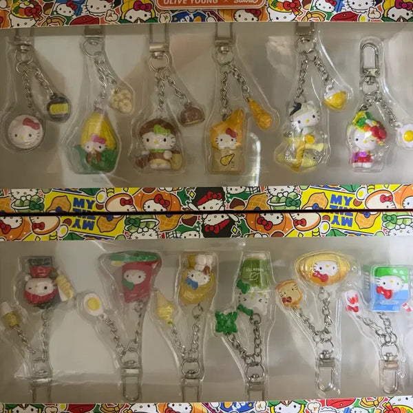 [BUNJANG] Hello Kitty Regional Limited Keychain & Snack Set / 올리브영 텐바이텐 헬로키티 지역 한정 키링 간식 식사세트
