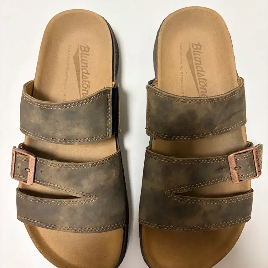 [BUNJANG] Bloodstone Rustic Brown Sandals (Size 260-265) / 블러드스톤 샌들 au7(260~265) 러스틱브라운
