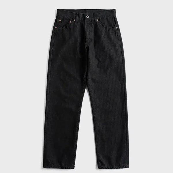 [BUNJANG] Boogie Holiday 15 Herringbone Black Jeans / 부기홀리데이 15 헤링본 블랙진