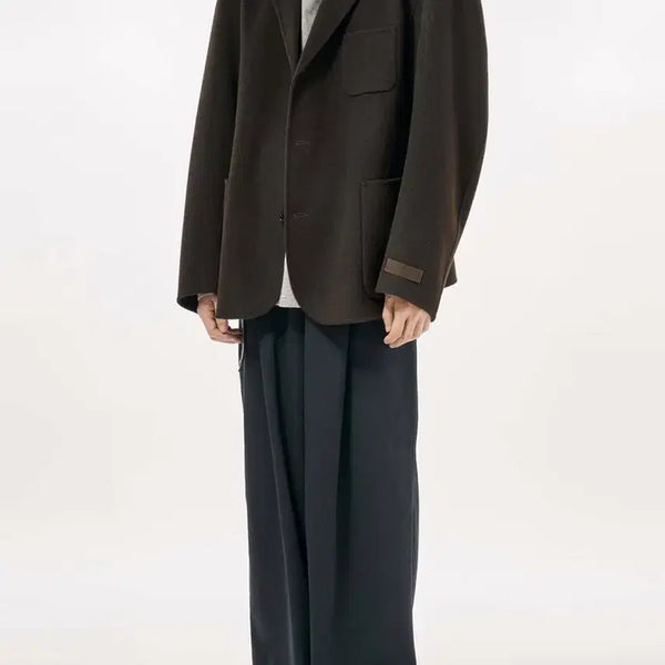[BUNJANG] Years Ago Wool Cashmere Single Jacket Brown / 1회착 M) 이얼즈어고 울 캐시 싱글자켓 브라운