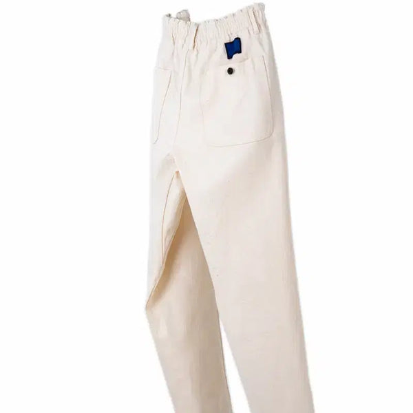 [BUNJANG] Document White Cotton Easy Pants S / 도큐먼트 화이트 코튼 이지 팬츠 S