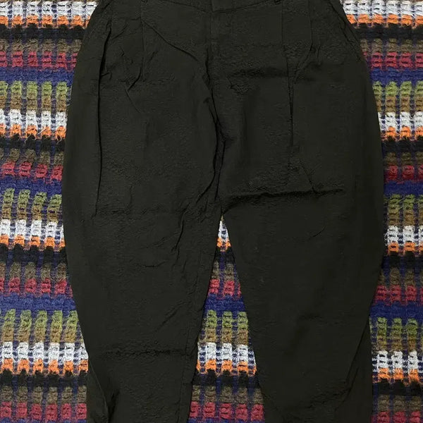 [BUNJANG] Feng Chen Wang Black Python Double Waistband Trousers (XL) / Feng Chen Wang Black Python Double Waistband Trousers(XL)