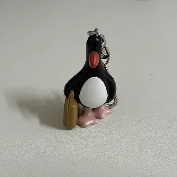 [BUNJANG] Wallace & Gromit McGrew Briefcase Figure Keychain / 월레스와그로밋 서류 가방 맥그로우 빈티지 고전 피규어 키링