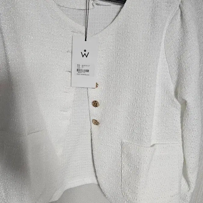 [BUNJANG] Tweed Jacket White New Arrival / 트위드 자켓 화이트 새상품