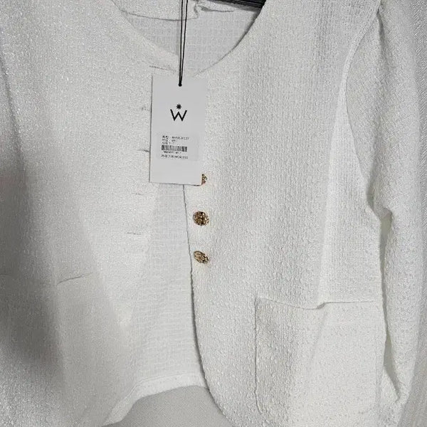 [BUNJANG] Tweed Jacket White New Arrival / 트위드 자켓 화이트 새상품