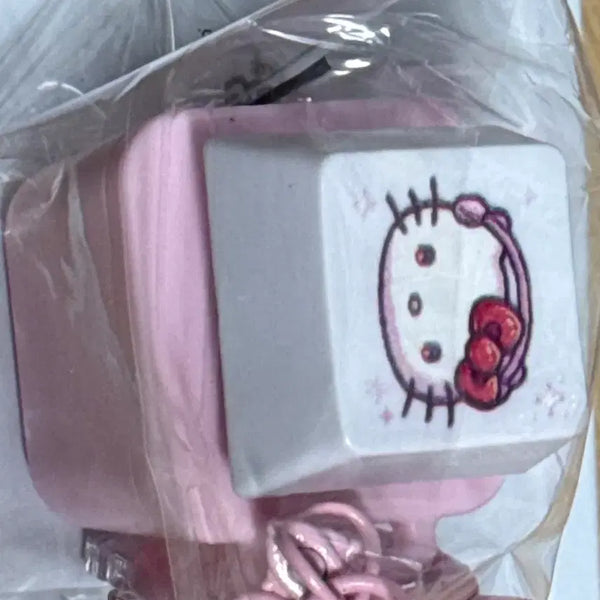 [BUNJANG] Hello Kitty Keycap Keyring / 키티 키캡 키링