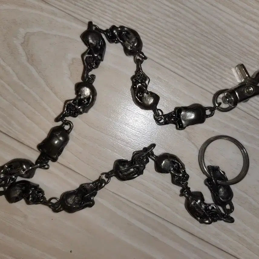[BUNJANG] Skull Punk Pants Chain / Keychain / 해골/스컬 펑크 바지 체인/ 키체인