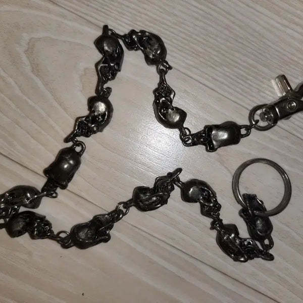 [BUNJANG] Skull Punk Pants Chain / Keychain / 해골/스컬 펑크 바지 체인/ 키체인