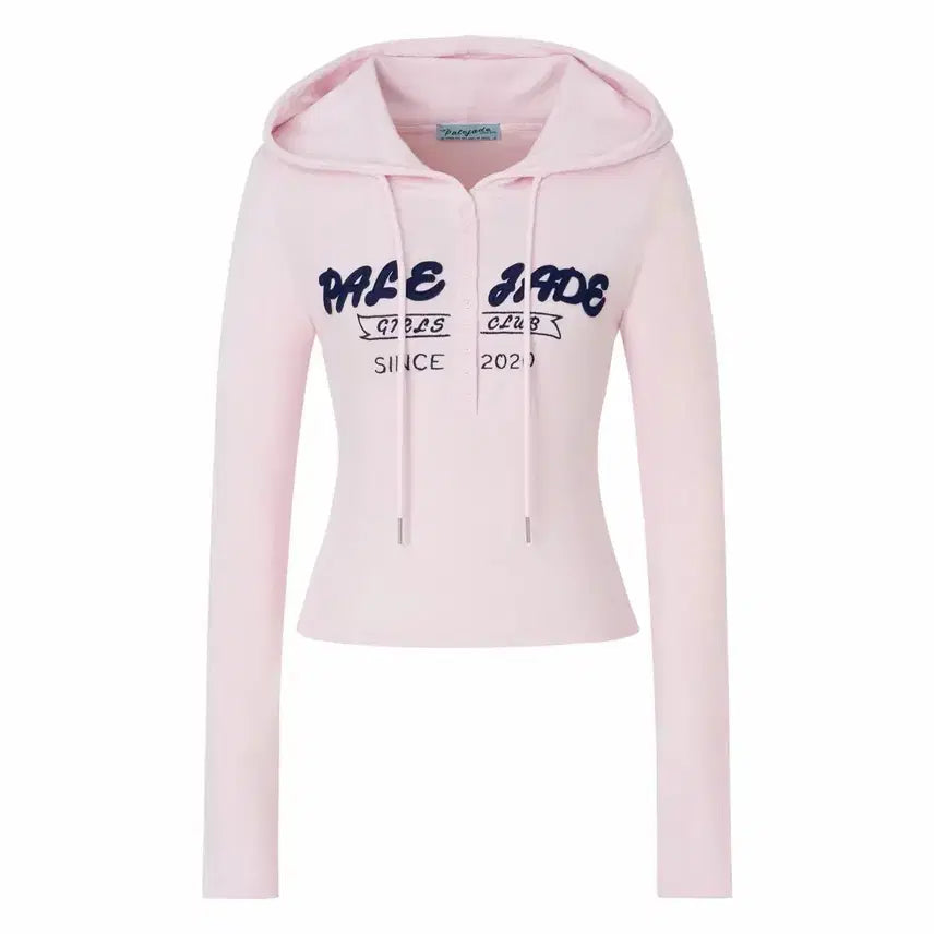 [BUNJANG] Pale J. Retro Patch Hoodie Baby Pink / (새상품) 페일제이드 레트로 패치 후디 베이비핑크