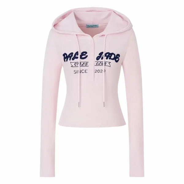 [BUNJANG] Pale J. Retro Patch Hoodie Baby Pink / (새상품) 페일제이드 레트로 패치 후디 베이비핑크