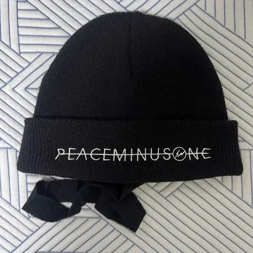 [BUNJANG] PEACEMINUSONE Fragment Beanie Black / 피스마이너스원 프라그먼트 비니 블랙