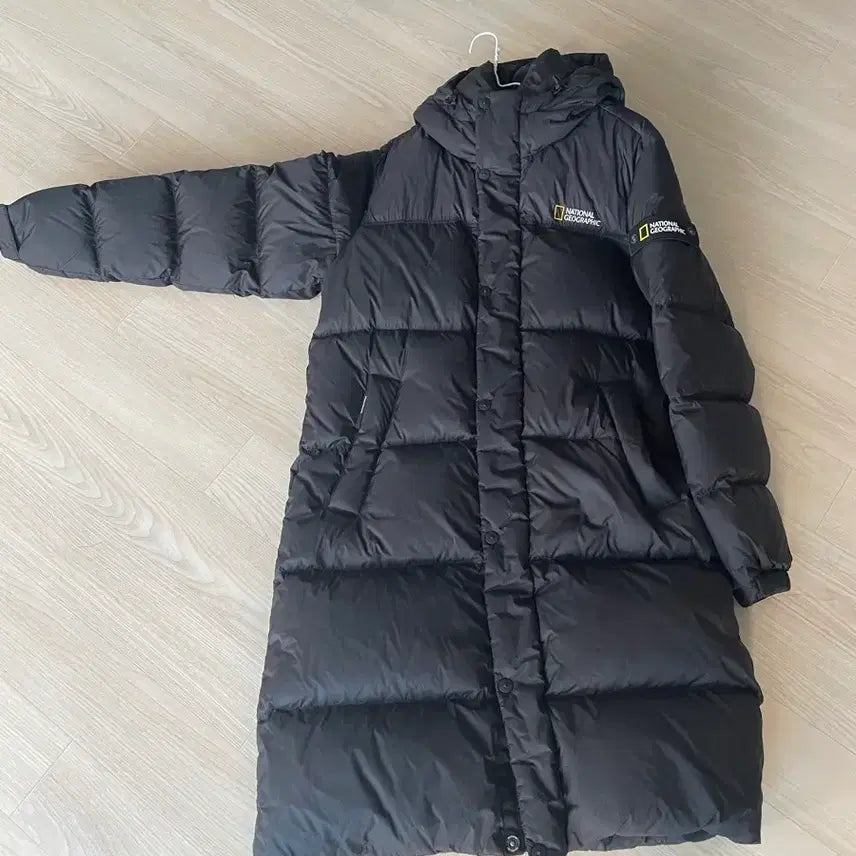 [BUNJANG] National Geographic Caiman Long Padding Black / 내셔널지오그래픽 카이만 롱패딩