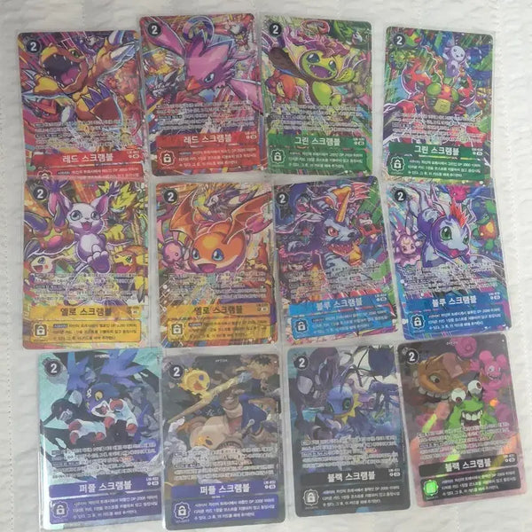 [BUNJANG] Digimon Card Set (Scramble) - 15 Cards / 디지몬 카드 15장 세트(스크램블)