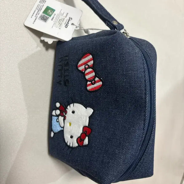 [BUNJANG] Hello Kitty Denim Pouch / 키티 파우치
