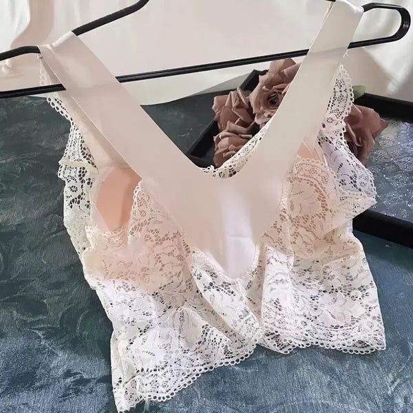 [BUNJANG] Lace Tube Top Tank / 레이스 튜브탑 나시 새상품