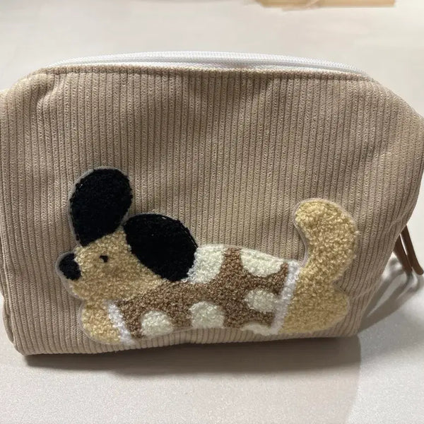 [BUNJANG] Corduroy Dog Pouch / 강아지 파우치