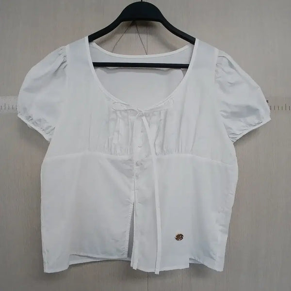 [BUNJANG] ANOETIC White Puff Sleeve Blouse / ANOETIC 화이트 퍼프 소매 블라우스