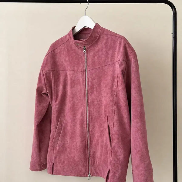 [BUNJANG] Eggis Crumble Biker Jacket / 에그이즈 크럼블 바이커자켓