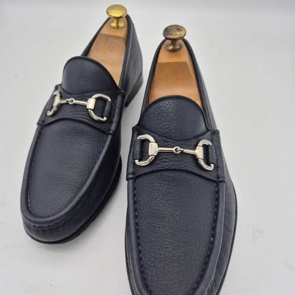 [BUNJANG] Gucci Loafer Leather Navy / 구찌 로퍼 네이비 가죽 250