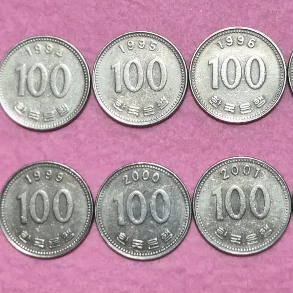 [BUNJANG] 100 Won Coin Set (1993-2002) / 100원 동전 세트 (1993-2002)