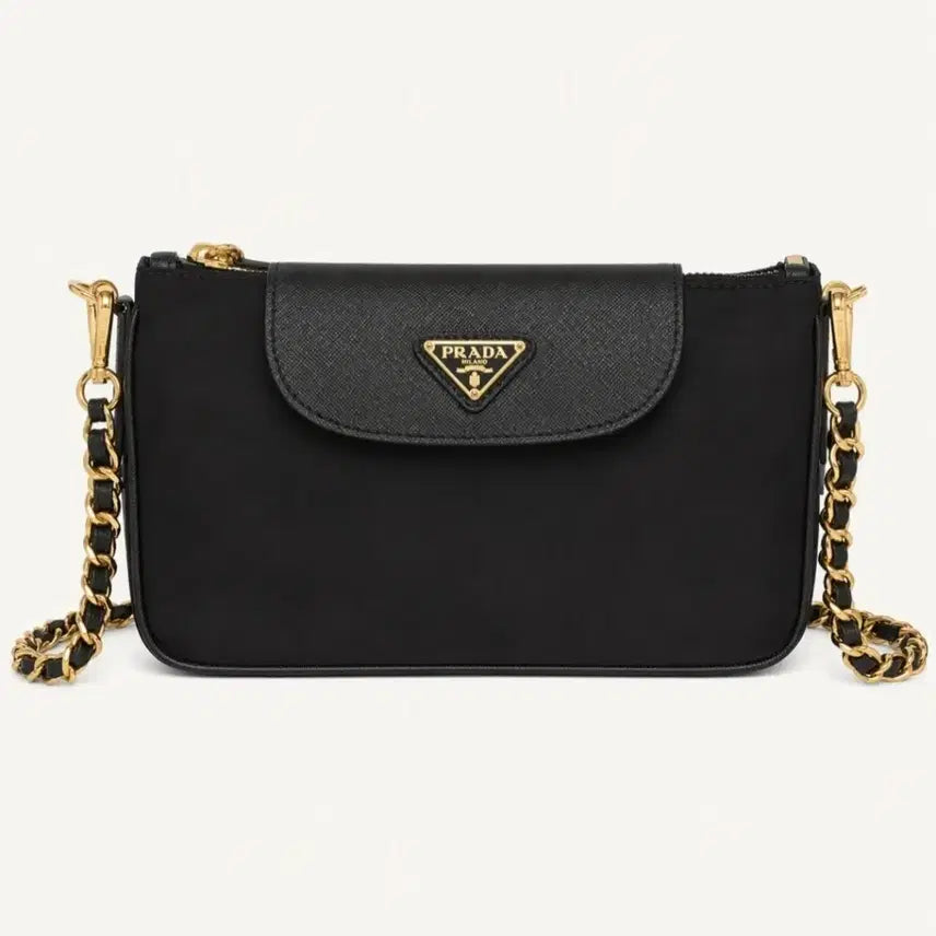 [BUNJANG] Prada Mini Chain Crossbody Bag Black / 프라다 미니 체인 크로스백 블랙