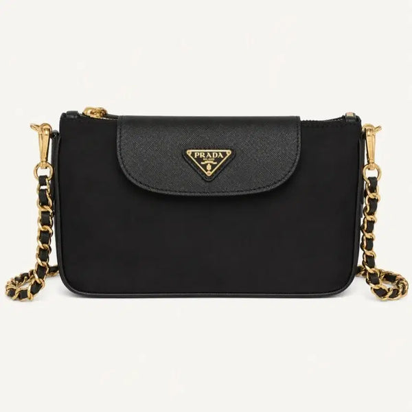 [BUNJANG] Prada Mini Chain Crossbody Bag Black / 프라다 미니 체인 크로스백 블랙