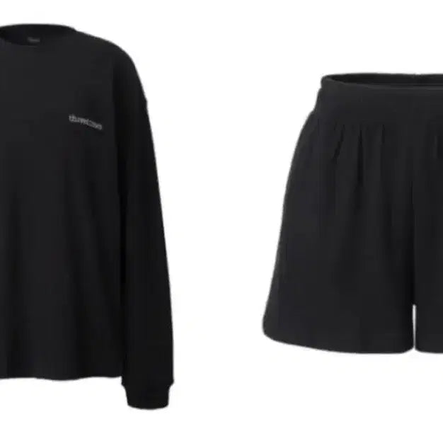 [BUNJANG] 3TIES Waffle Cozy Sweatshirt Set / 쓰리타임즈 와플 코지 맨투맨 세트