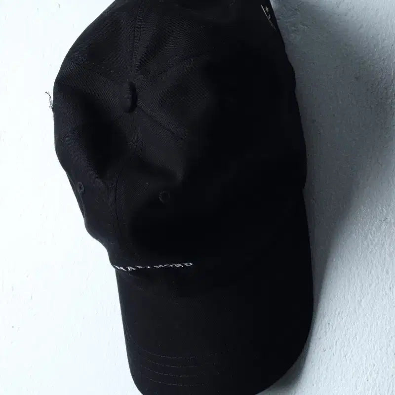 [BUNJANG] MARIMOND Black Cotton Lettering Street Ball Cap / (F) 마리몬드 모자 블랙 코튼 볼캡 스트릿 레터링-A10373