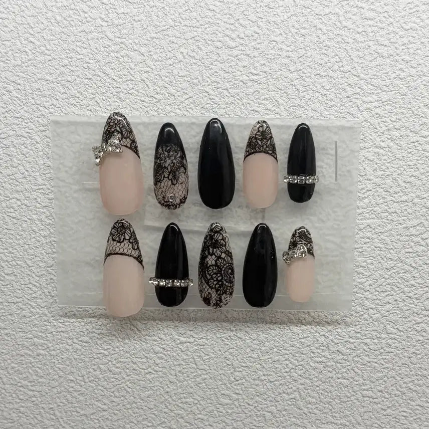 [BUNJANG] Handmade Lace Nail Tips / 레이스 수제 네일팁