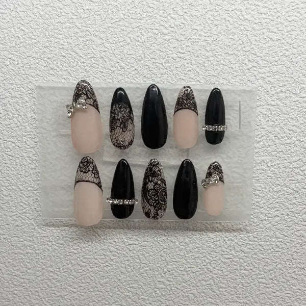 [BUNJANG] Handmade Lace Nail Tips / 레이스 수제 네일팁